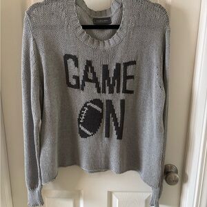 Wooden Ships Light Gray Knit Sweater